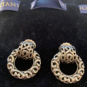 John Hardy Silver Small doorknocker earrings